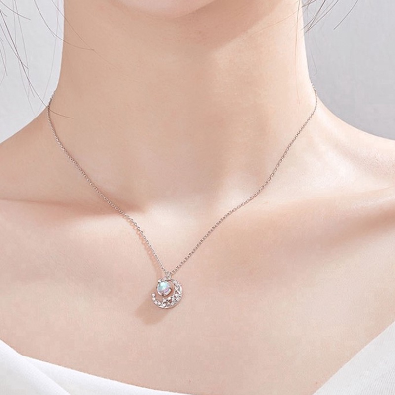 Vòng cổ Mặt Trăng Sang Trọng Phong Cách Hàn Quốc