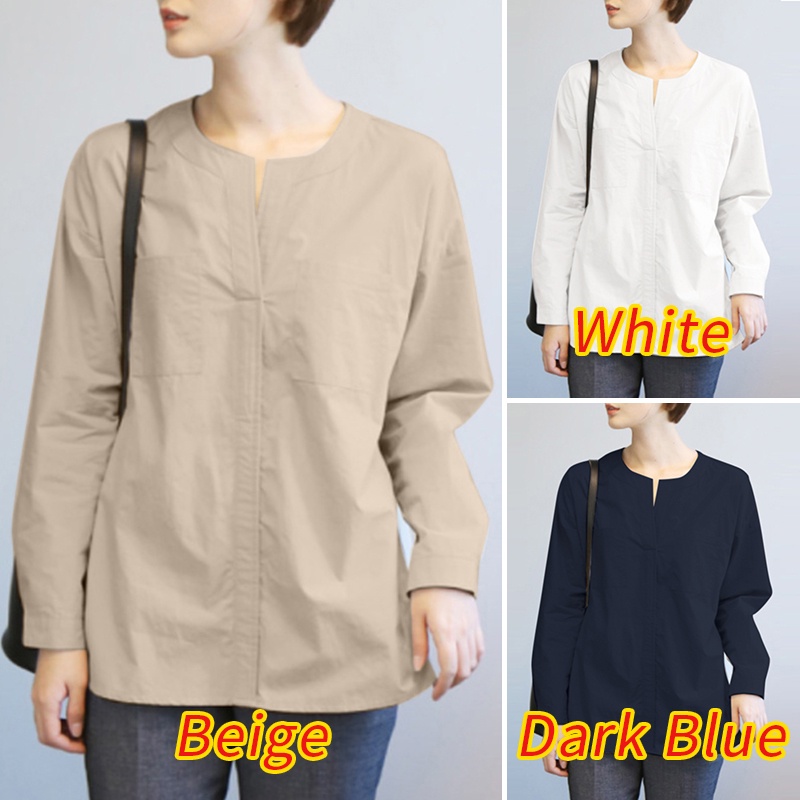 Zanzea Áo Nữ Tay Dài Cổ Chữ V Thời Trang Quyến Rũ