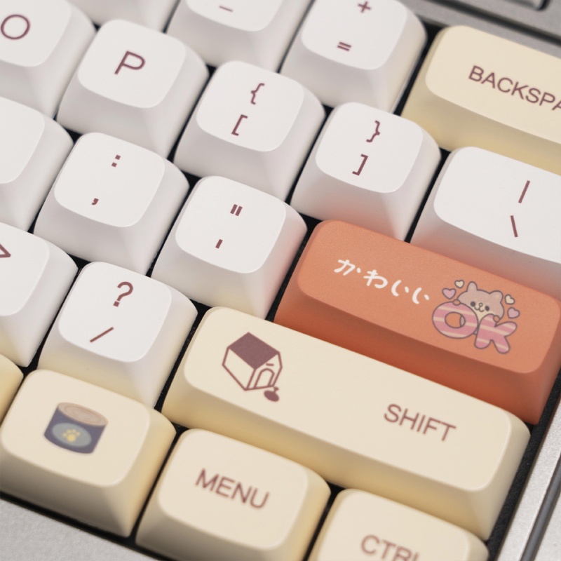 Nắp Đậy Bàn Phím Cơ btsg 85% PBT 139 Phím XDA Họa Tiết Hoạt Hình Dễ Thương