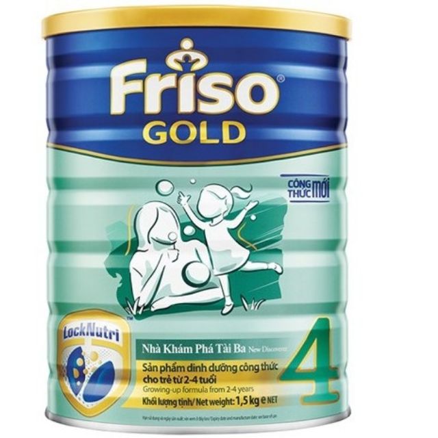 Sữa bột frisolac gold 4 hộp 1.5kg