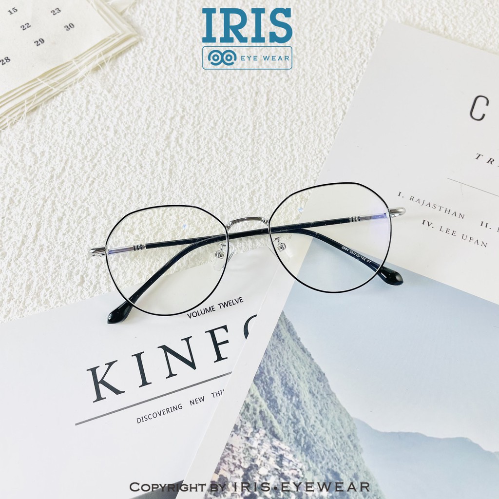 Gọng kính kim loại mảnh dáng bầu 2984 Iris eyewear 2021