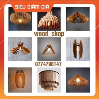 20 mẫu đèn gỗ thả trần sang trọng [Giá gốc]