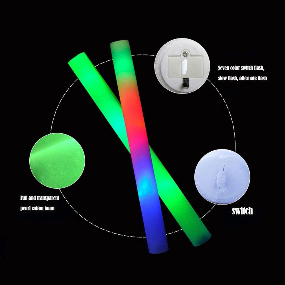 CONOPERY 1 / 5 Que Xốp Gắn Đèn LED Nhiều Màu Trang Trí Tiệc Sinh Nhật