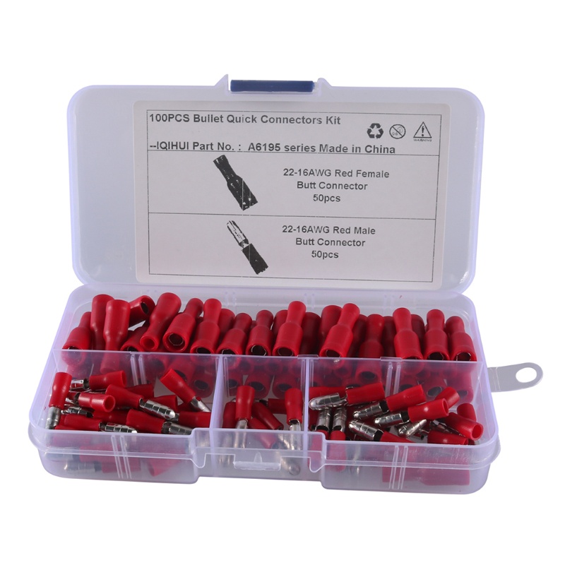 Set 100 Đầu Nối Dây Cáp Cách Điện