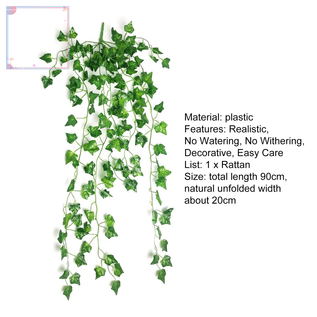 Dây Lá Thường Xuân Giả Treo Tường Trang Trí