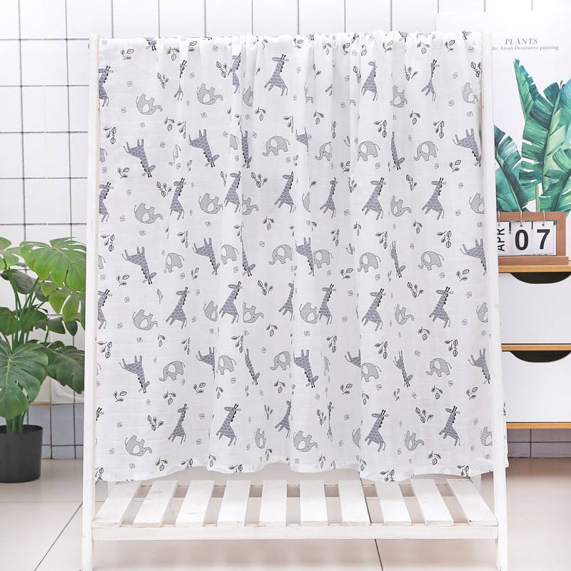 Chăn Cotton Muslin Cho Bé Kích Thước 120 * 110cm