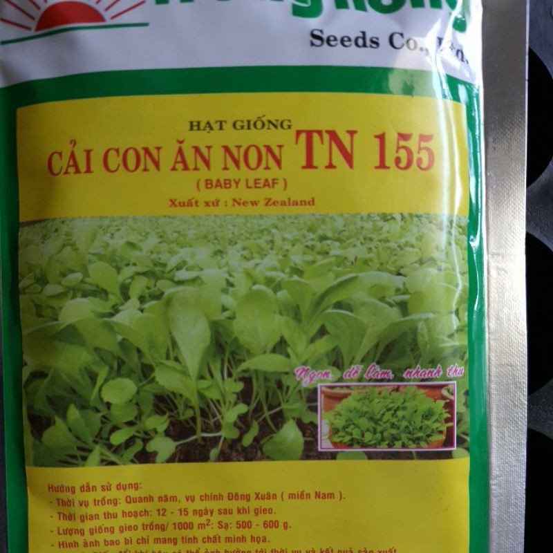 Hạt giống cải con ăn non - gói 100gr