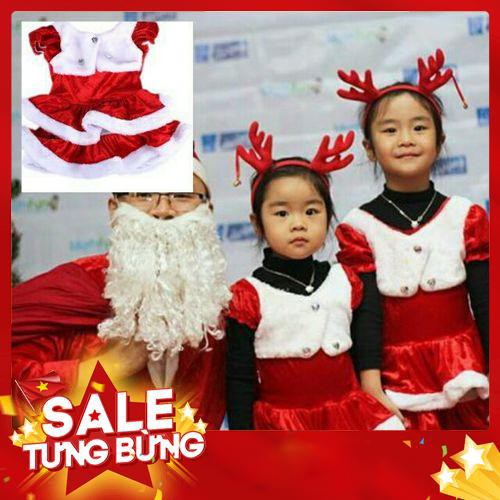 [siêu sale] Bộ đồ noel và váy cho bé từ 1-10 tuổi