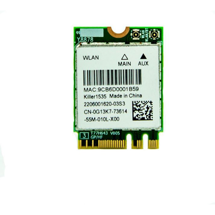 CARD WIFI ATHEROS KILLER 1535 / 0G13K7