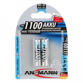 Pin sạc ansmann đũa aaa dung lượng cao 1100mah vỉ 2 viên