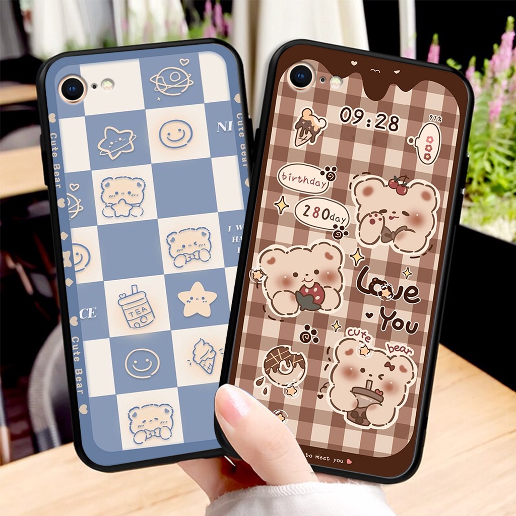 Ốp lưng iphone 5/5S / 6/6S / 6 PLUS in hình 3D GẤU cute be@r, soda, happy day cực hot ,thời thượng