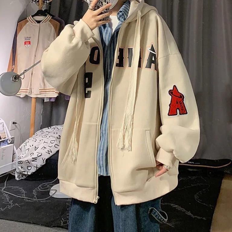 Áo Khoác ANE DRT Form Rộng Nỉ 2 Lớp Dày Có Mũ Ulzzang Unisex Nam Nữ Hàn Quốc(Hàng Sẵn)