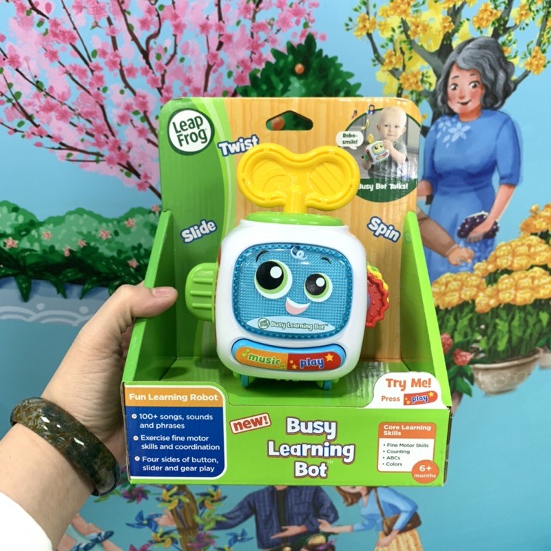 Đồ chơi Hộp Robot LeapFrog Busy Learning Bot cho bé từ 6 tháng tuổi