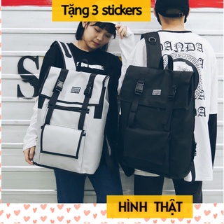 Balo unisex nam nữ vuông size to đựng lap 15.6 inch, chống thấm nước, đi học, đi du lịch, HÌNH THẬT