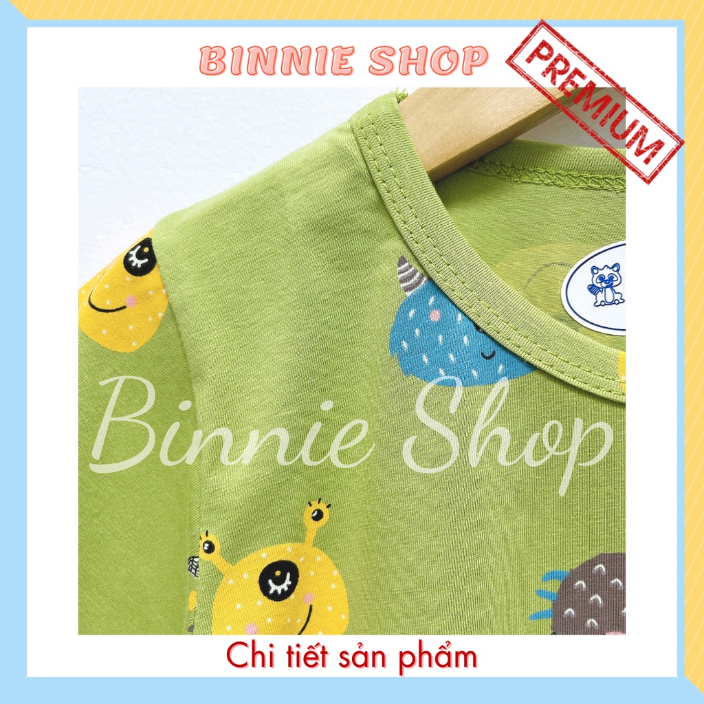 Set quần áo tay ngắn bé trai 8-16kg (0-3 tuổi) chất thun cotton xuất hàn mịn mát Đồ bộ bé trai BINNIE SHOP KTN3