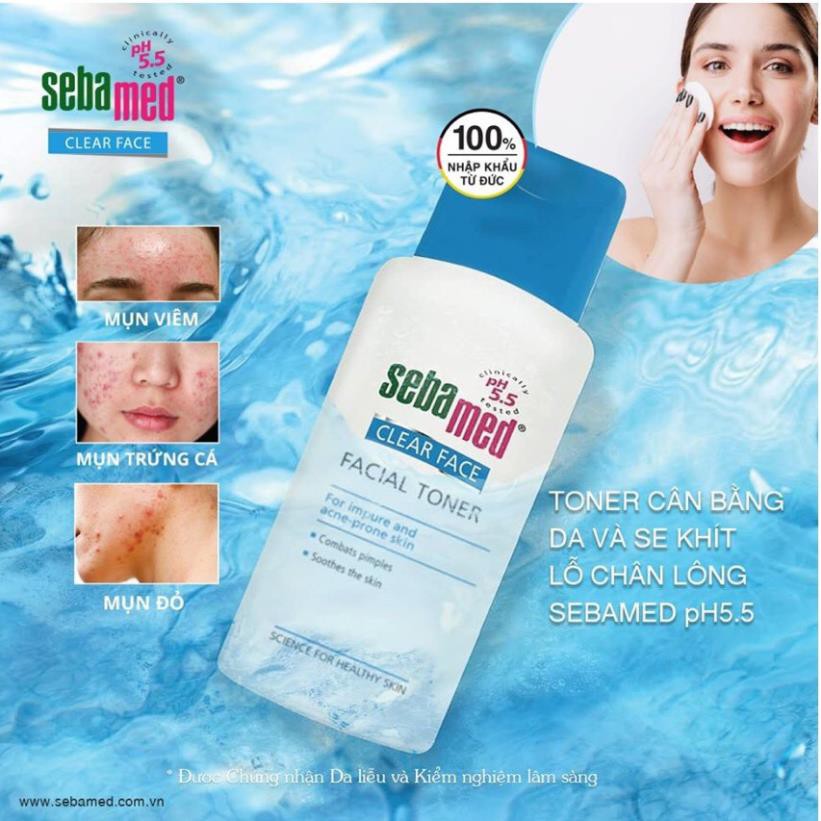TONER CÂN BẰNG DA VÀ SE KHÍT LỖ CHÂN LÔNG SEBAMED pH5.5 - ĐỨC - 150ML | BigBuy360 - bigbuy360.vn