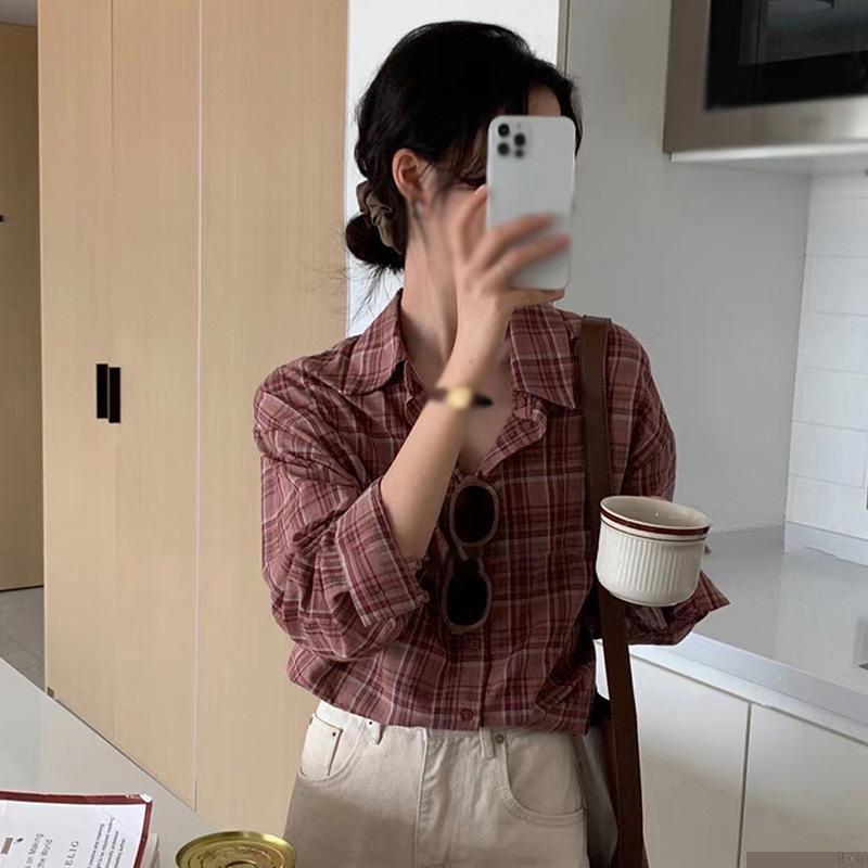 Áo sơ mi nữ tay dài dáng rộng thời trang công sở