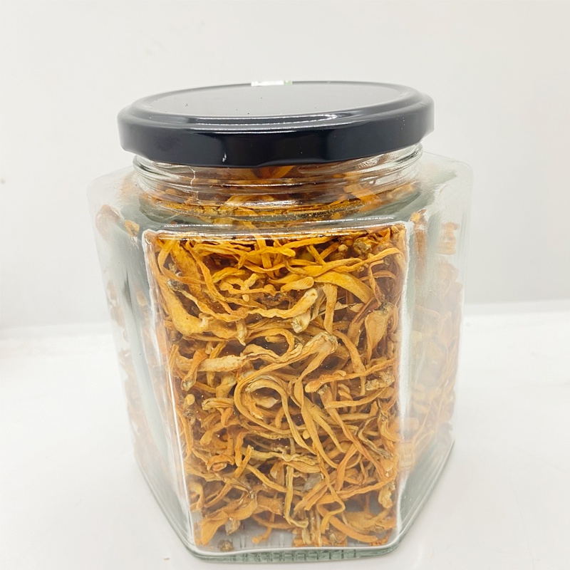 Đông trùng hạ thảo hữu cơ 100g sấy nhiệt JINDO tác dụng tốt toàn diện cho sức khỏe