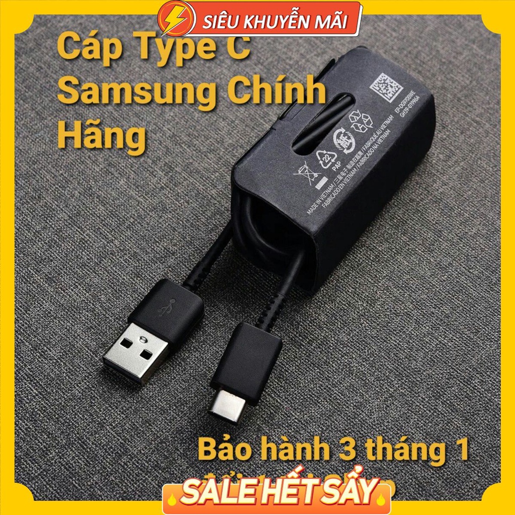 Dây cáp sạc Samsung chính hãng Type-C Usb, Micro Usb 1m hỗ trợ sạc nhanh Note 9/Note 8/S9/S8/ S7 S6