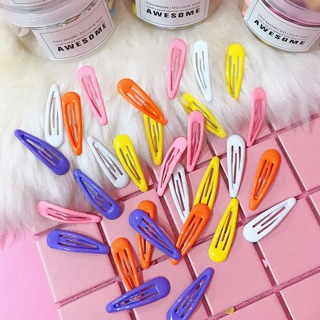 Kẹp tóc giọt nước màu trơn (Được chọn màu)