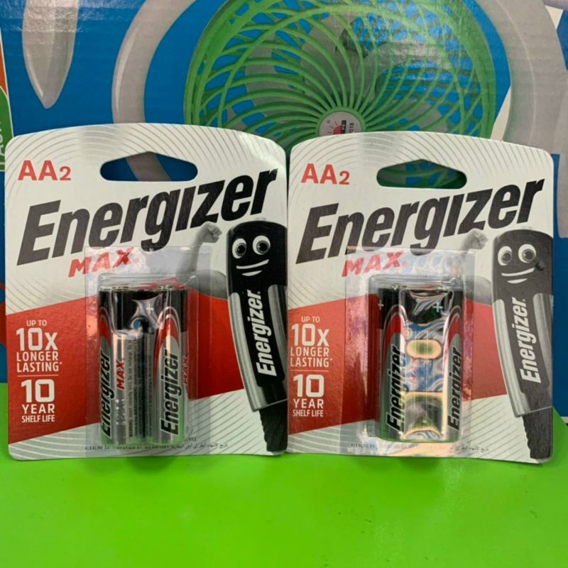 Vỉ 2 Viên Pin AA ENERGIZER MAX Chính Hãng