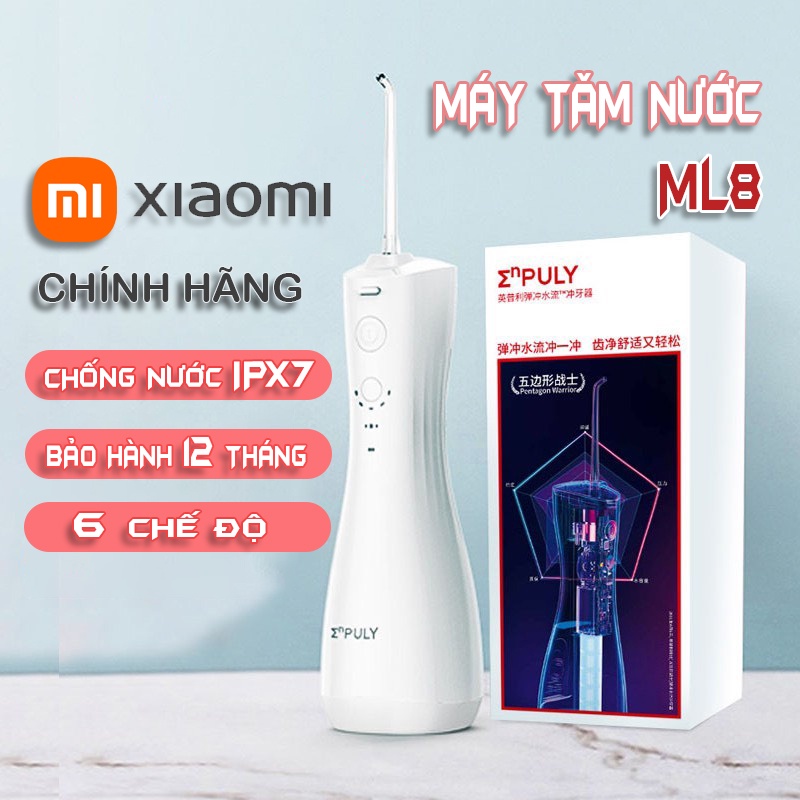 MÁY TĂM NƯỚC XIAOMI M6 KHÔNG DÂY 130ML- MÁY TĂM NƯỚC MINI NHỎ GỌN TIỆN DỤNG DU LỊCH, CÔNG TÁC- TĂM NƯỚC ENPULY