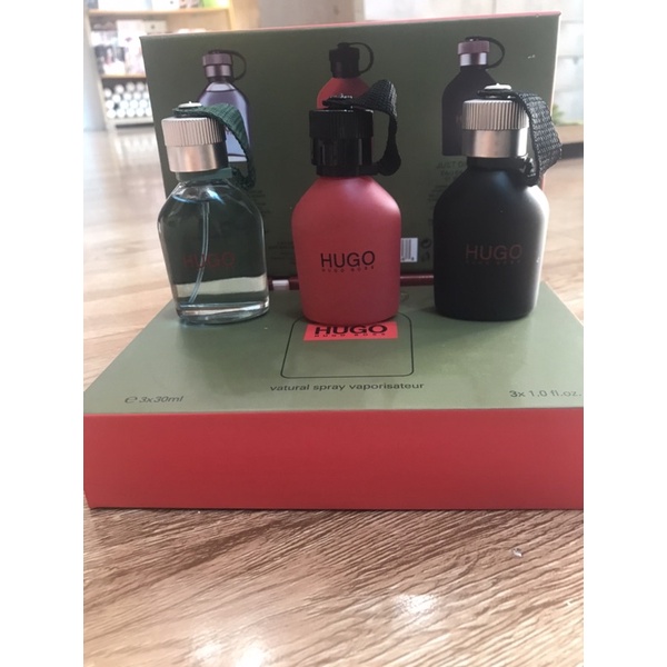 [HÀNG HIẾM] set nước hoa nam hugo boss 30ml x3  trẻ trung -năng động có tách lẻ