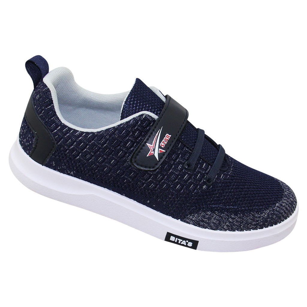 GIÀY THỂ THAO BATA HỌC SINH BÉ TRAI BITA'S - GVBT.71 (NAVY + XÁM) - BITAS SPORT SNEAKERS