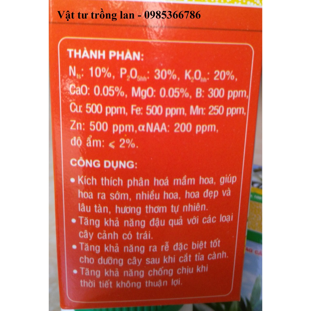 Phân đầu trâu 701 kích thích phân hóa mầm hoa, giúp hoa ra sớm và ra nhiều hoa