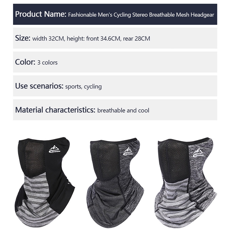 Khẩu Trang Che Mặt Chống Tia UV Chắn Gió Thoáng Khí Tiện Dụng