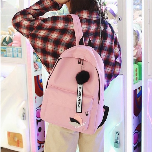 Balo đẹp nữ cho học sinh⚡️Backpacks vật liệu tổng hợp da siêu bền