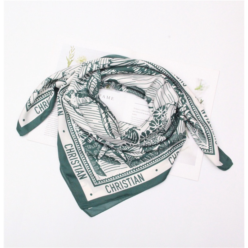 Khăn Choàng Satin (73-85 #) H-90CM (35.4x35.4inch) Khăn Choàng Hijab Hình Vuông Bán Sỉ Link WJ1016-H