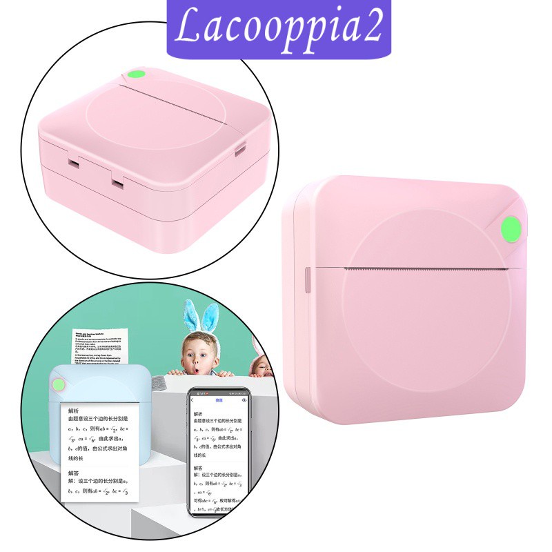 [LACOOPPIA2] 203DPI Mini Portable Pocket Photo Printer for Picture Study DIY English