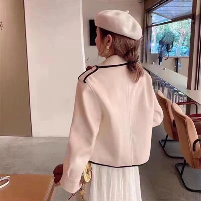 [ 𝐅𝐑𝐄𝐄 𝐒𝐇𝐈𝐏 ] ÁO DẠ CỔ VEST MÍ VIỀN SIÊU XINH