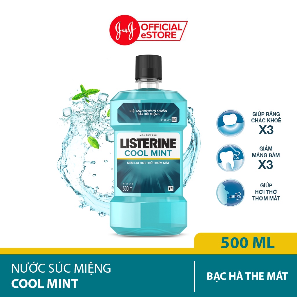 Nước súc miệng ngừa sâu răng Listerine 500ml