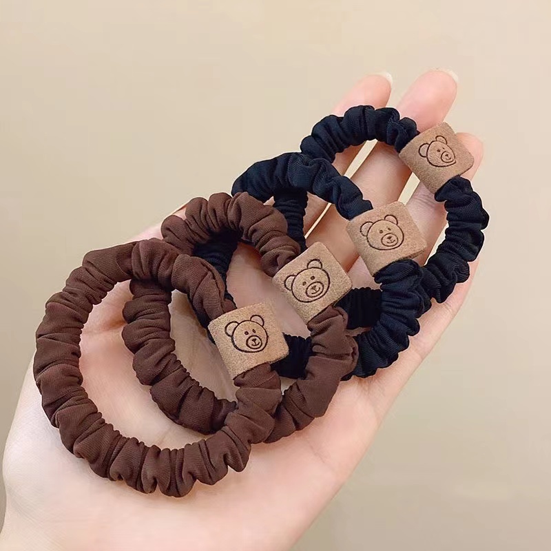Dây Cột Tóc Cao Su Co Giãn Nhiều Màu Sắc Thời Trang Thu Đông Cho Nữ