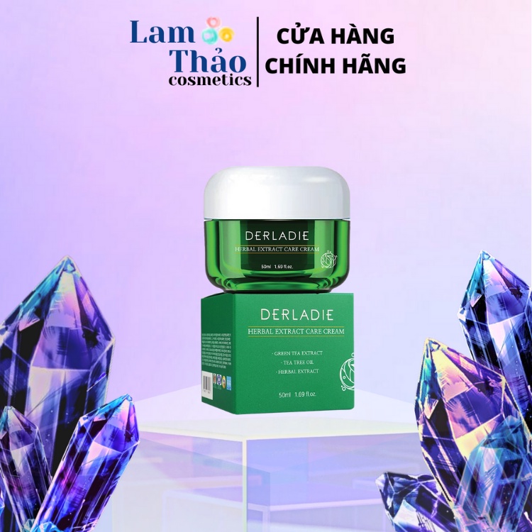 Kem Dưỡng Tràm Trà Giảm Mụn Kiềm Dầu Derladie Herbal Extract Care Cream