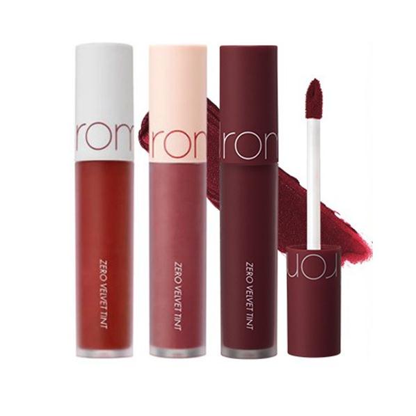 Son kem lì, lên màu chuẩn Hàn Quốc Romand Zero Velvet Tint 5.5g (05 đỏ gạch, 06 đỏ nâu, 20 đỏ trầm)