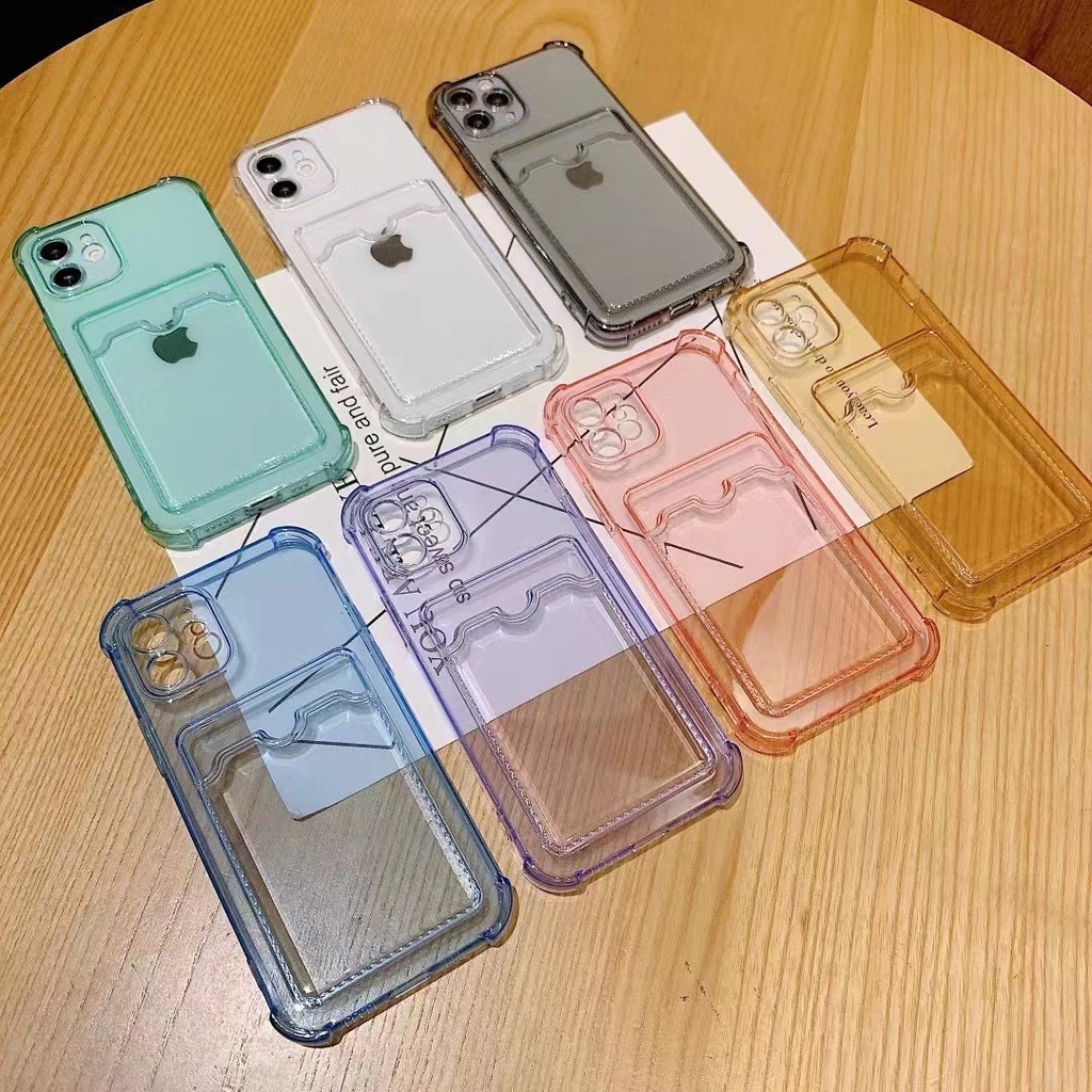 Ốp Lưng Iphone Trong Suốt Có Ngăn Đựng Thẻ,Đựng Ảnh Cho Iphone 12 Pro Max 12 11pro Max Xs Max 11 7 Plus 8 Plus - Vincase