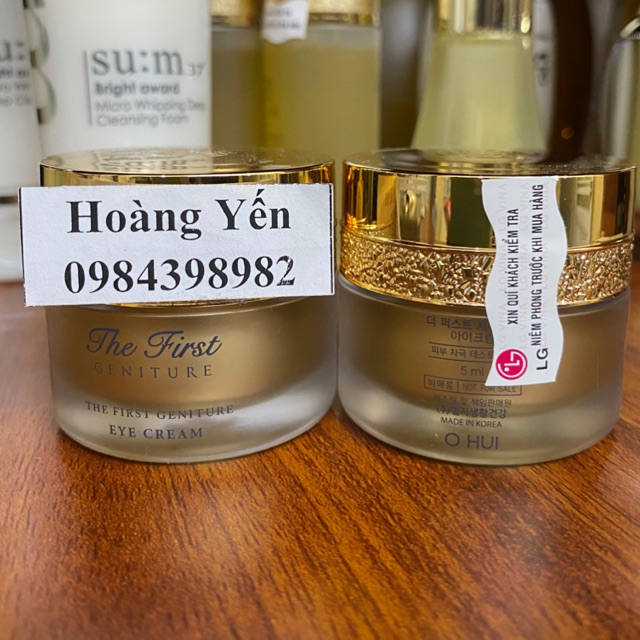 Combo của khách Kem dưỡng vùng mắt Ohui The First Geniture Eye Cream 5ml - date 2023