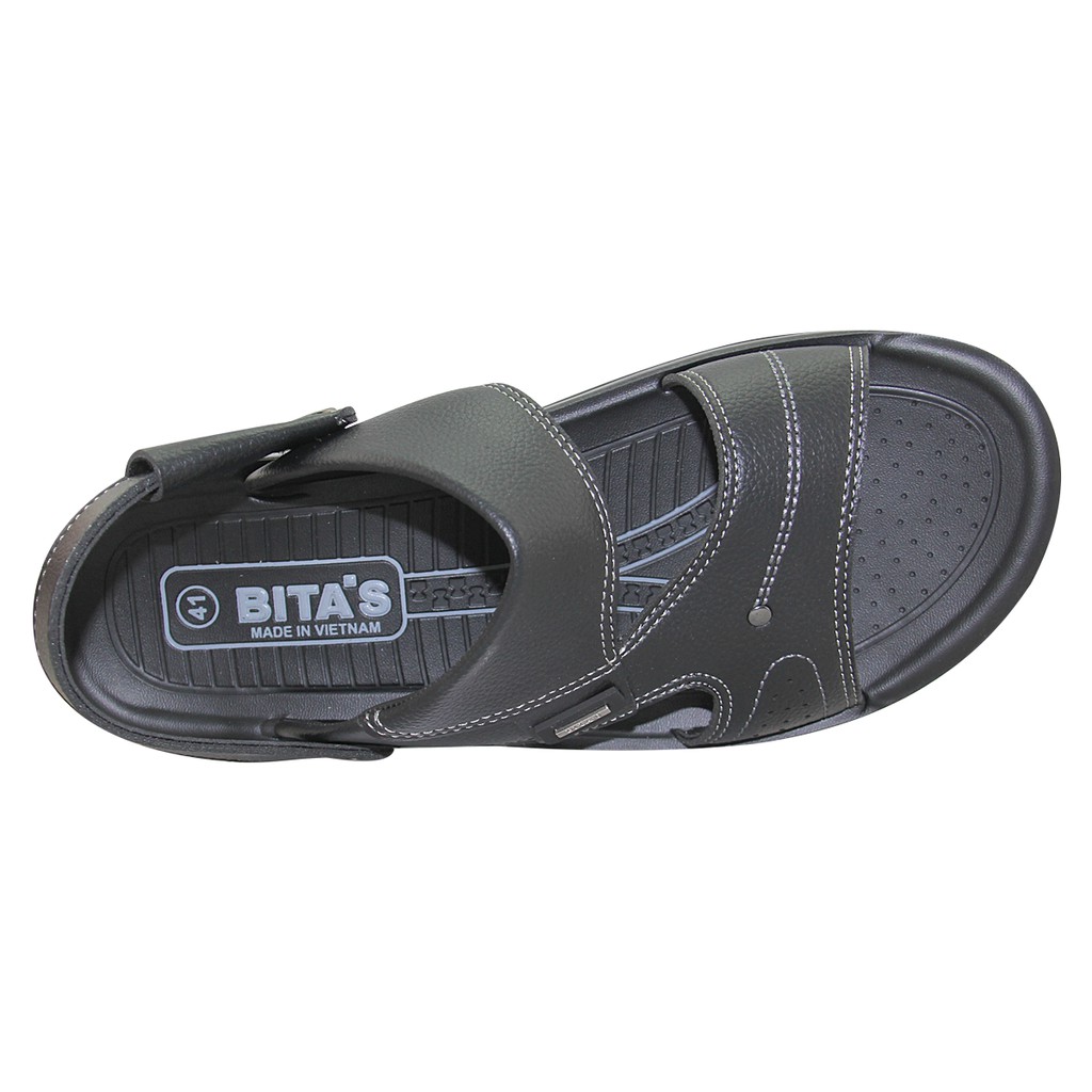 Sandal nam Bita's SUM.79 (Đen + Vàng bò)