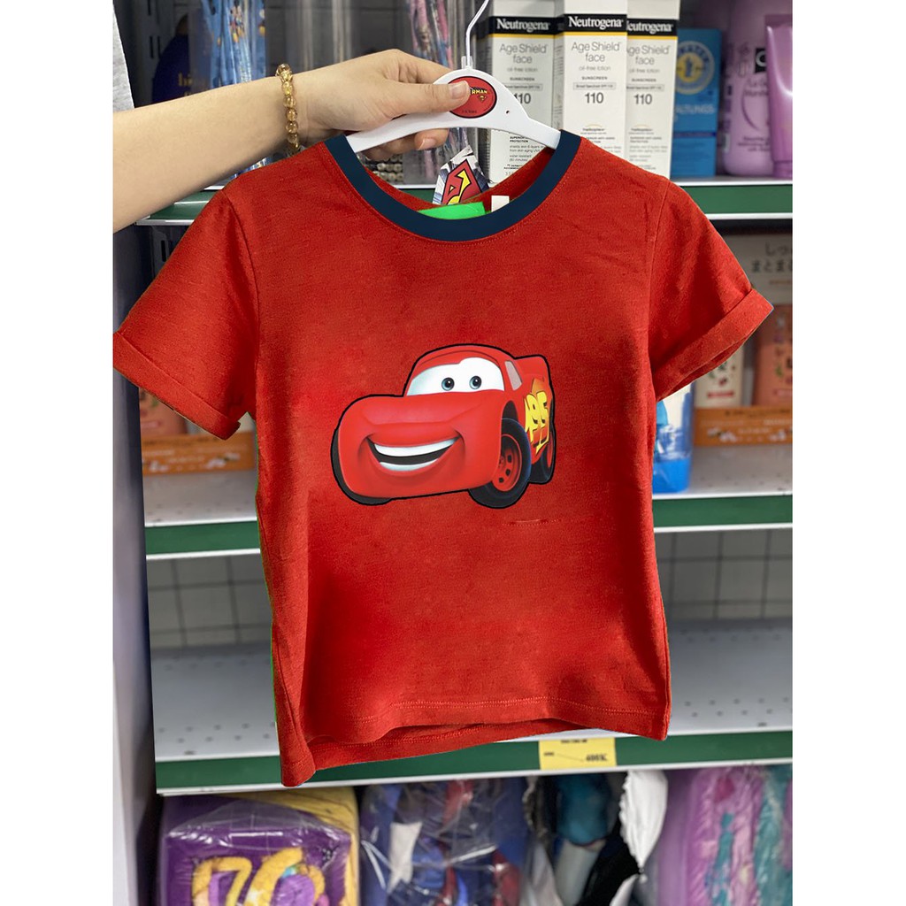 Áo phông Luxkid hình oto McQueen cho bé trai