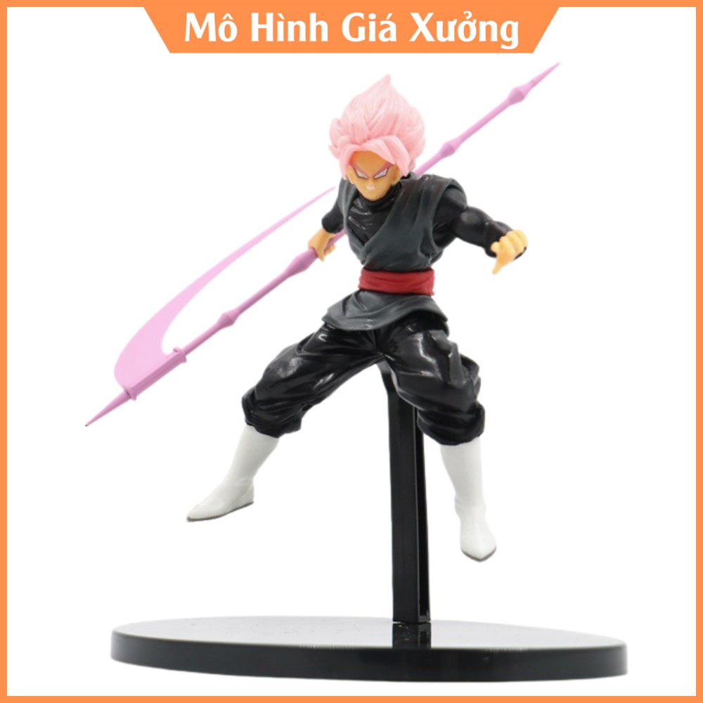 Mô hình Dragon Ball SonGoku Black super saiyan rose trạng thái chiến đấu cao 18cm - figure mô hình 7 viên ngọc rông