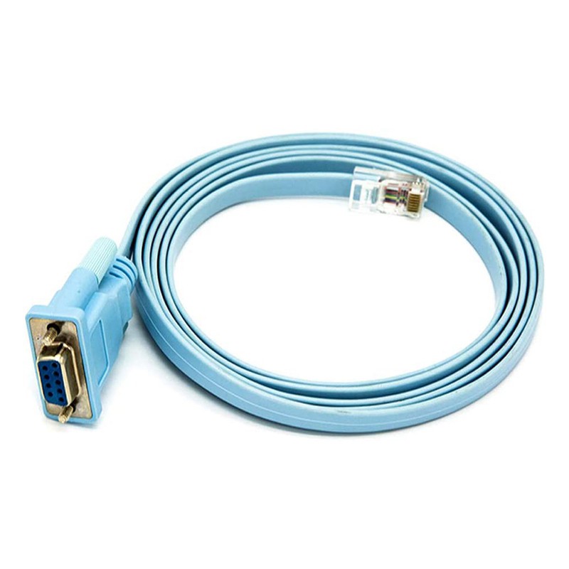 RJ45 Network Cable Serial Cable Rj45 to DB9 and RS232 to USB (2 in 1) CAT5 Ethernet Adapter LAN Console Cable