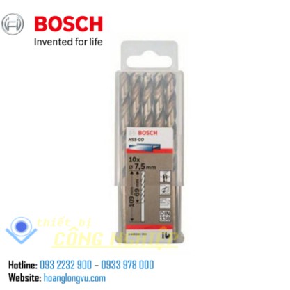 Bộ 10 mũi khoan Inox BOSCH HSS-Co ( 5 - 7.5mm)