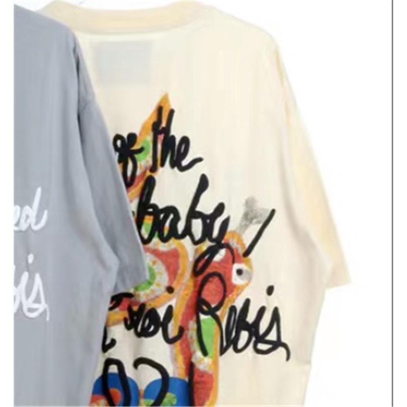 Áo Thun Tay Ngắn In Chữ RRR123 Thời Trang Cho Nam Nữ