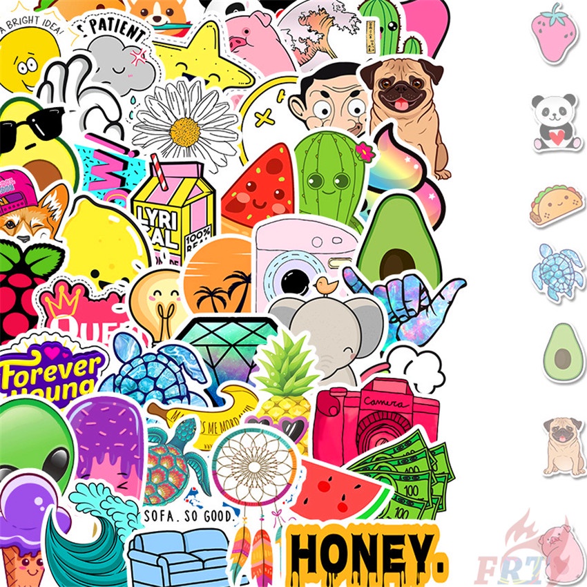 ❉ Funny Leisure Time Series 03 Stickers ❉ 50Pcs/Set Mixed DIY Fashion Waterproof Luggage Laptop Skateboard Doodle Stickers