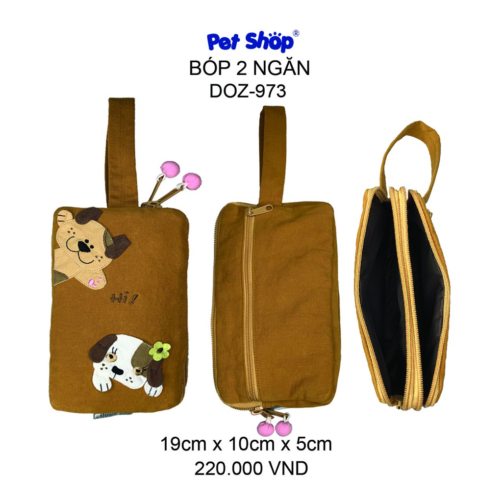 Bóp đựng điện thoại 2 ngăn tiện ích PET SHOP DOZ-973
