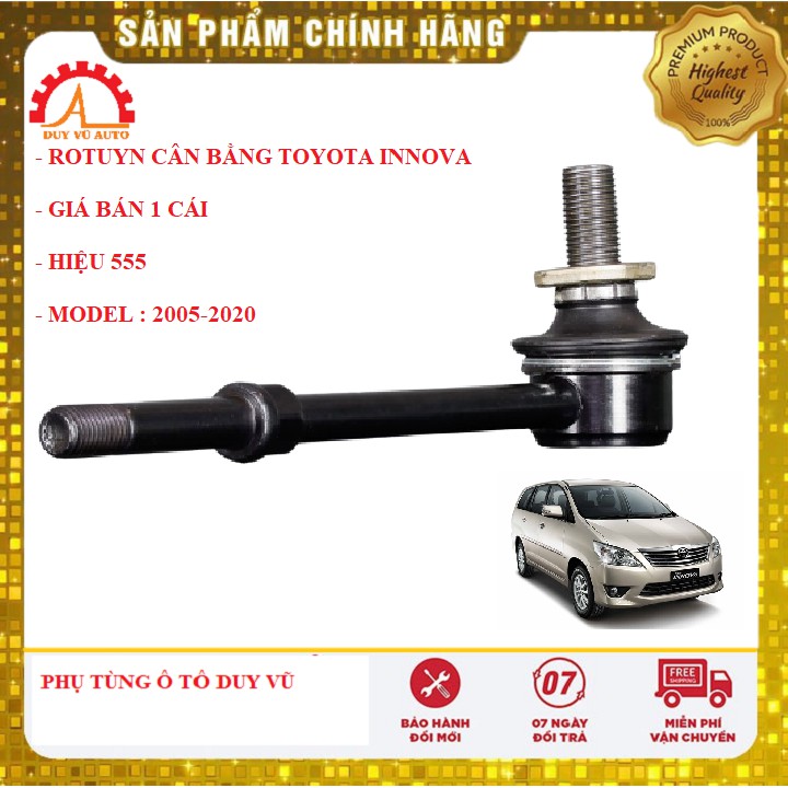 rotuyn cân bằng trước toyota innova hiệu 555