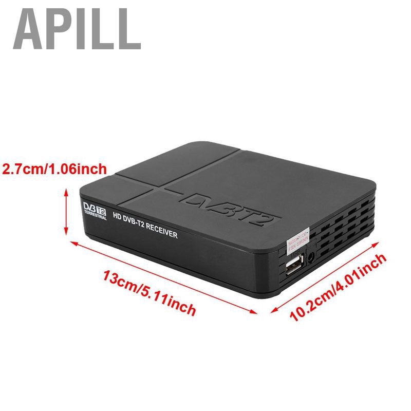 Hộp Tv Box Apill 1080p Dvb-T / T2 Hdmi Android Tv Box Usb 2.0 Pvr Pal / Ntsc Kèm Phụ Kiện